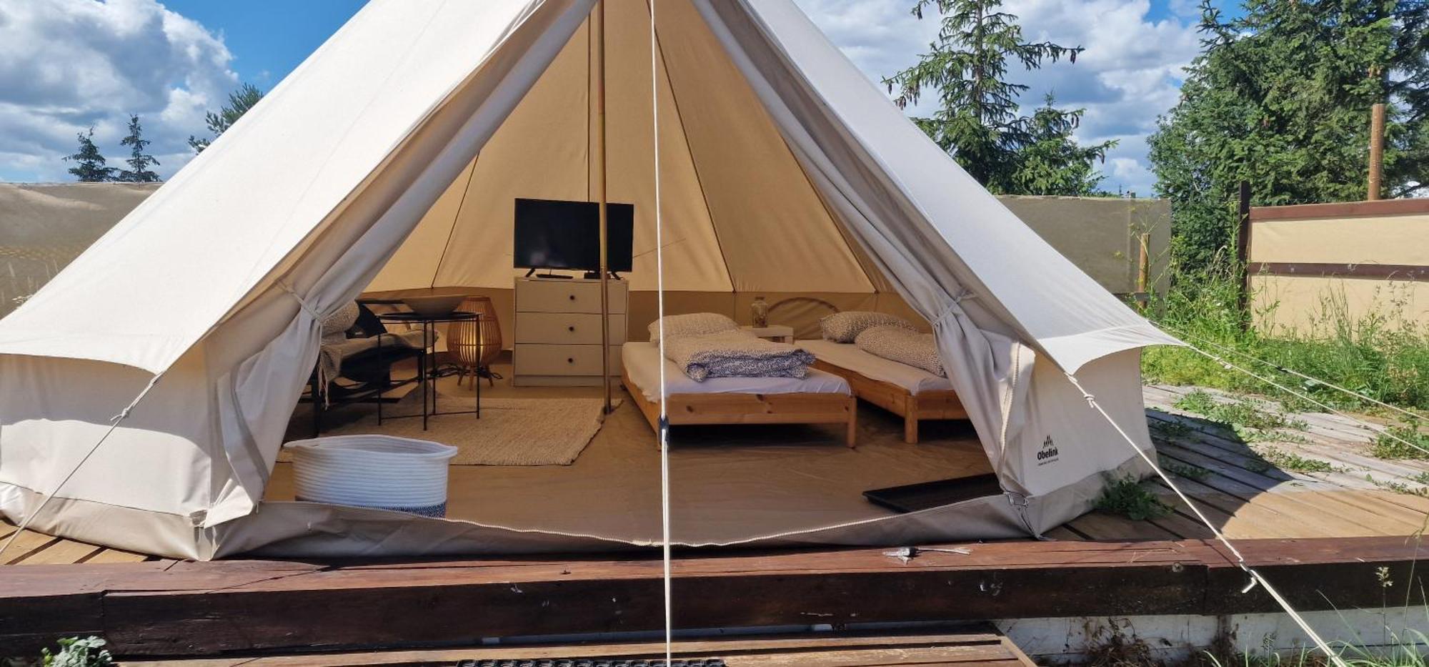 Hotel Glamping nad Jeziorem Nowe Guty Esterno foto